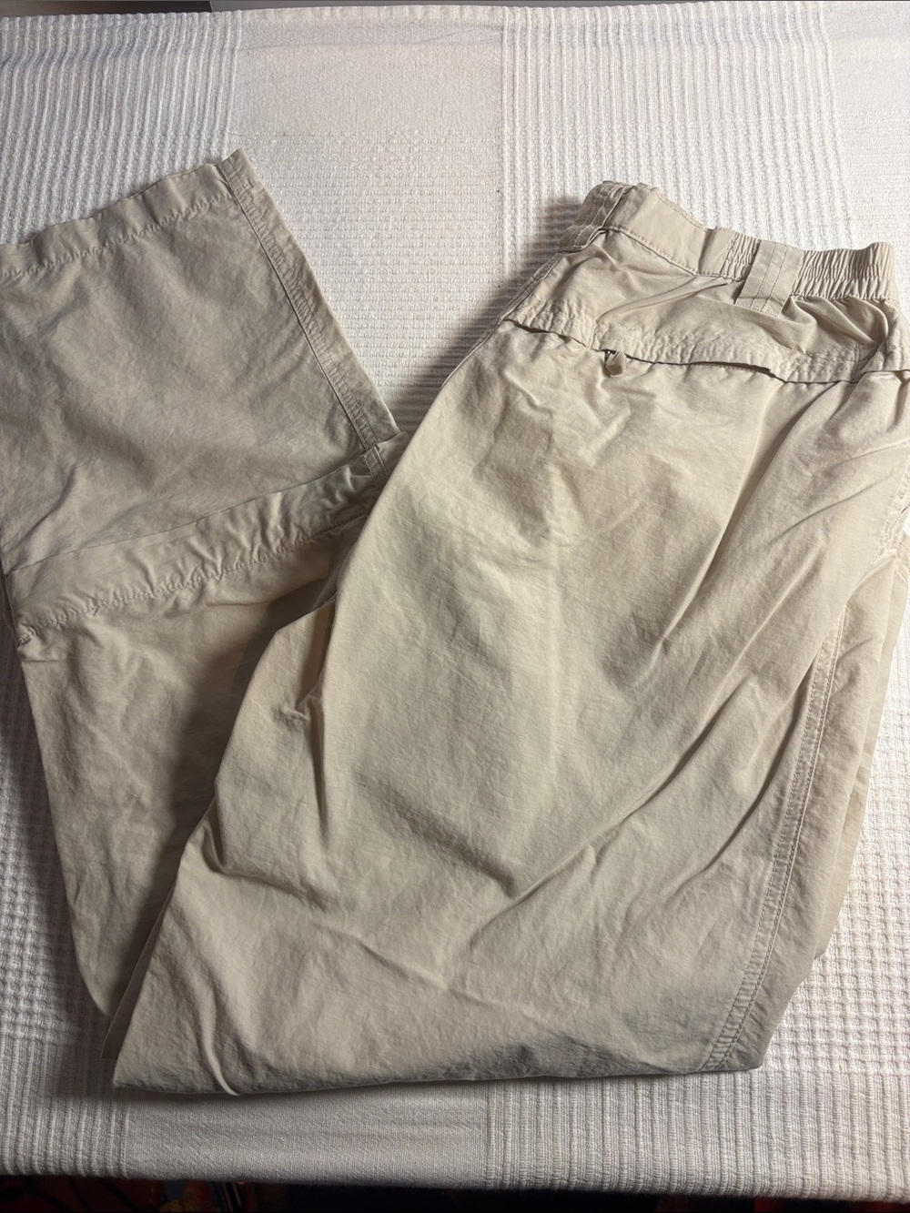 Columbia Women's Light Beige Elastic-Waist Track Pants